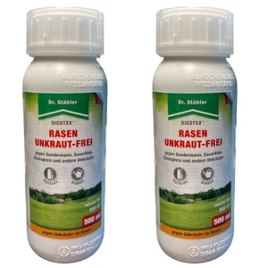 1L-2x500ml Dicotex Dr. Stähler Césped Mala Hierba Ex Hierbicida Unkrautex - Imagen 1 de 4