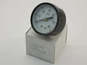 Pressure Gauge 0-60PSI, 2" Face, 1/4"NPT Back Connection - NEW Surplus! - Picture 1 of 5