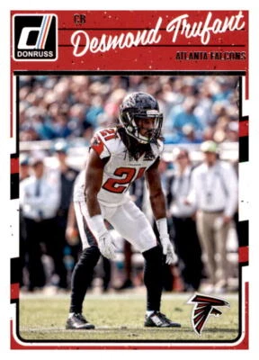 2016 Donruss Desmond Trufant NFL Base Card PWE Set Break Falcons #18 - Image 1 of 2