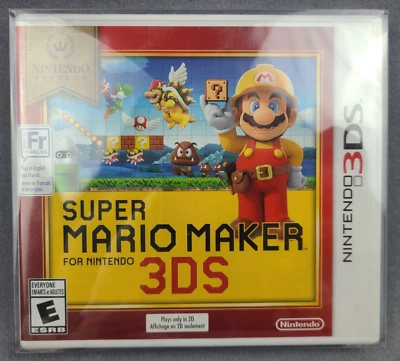 Super Mario Maker 3DS - PROTECTED Nintendo Collector Piece Selects NEW - Image 1 of 3