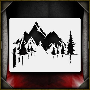 Mountains 2 - Plantilla de aerógrafo Airsick - Imagen 1 de 1
