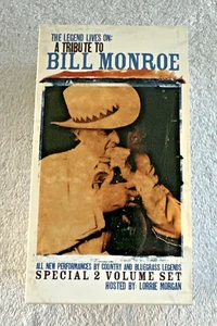 The Legend Lives On : A Tribute To Bill Monroe (VHS, 2003, lot de 2 cassettes) rare - Photo 1/11
