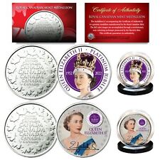 QUEEN ELIZABETH 2022 Platinum Jubilee Royal Canadian Mint Medallion 2-Coin Set