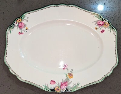 John Maddock & Sons Minerva oval platter Made in England - image 1 of 2
