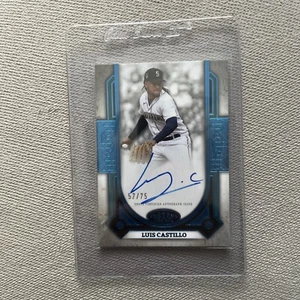 2024 Topps Tier One LUIS CASTELLO Prime Performers Auto Lamina Blu /75 Mariners - Foto 1 di 2