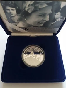 2006 Queen Elizabeth II 80th Birthday .925 Silver Proof UK Five Pounds £5 coin - Picture 1 of 13