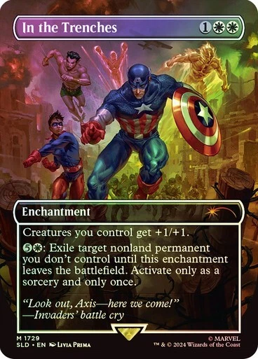 MTG - In the Trenches - Foil - Captain America Secret Lair - Magic the Gathering - Image 1 of 1