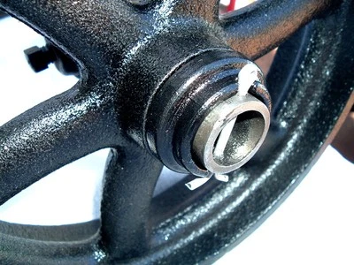 ANTIGUO JUEGO DE ARANDELA DE RUEDA DE CARRO DE MOTOR DE GAS HIT MISS 1-1/16" ID PARA EJE DE TUBERÍA DE 3/4"  Foto 1 de 3