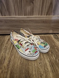 VANS Peanuts x Authentic Comics Sneakers Size 3.5 New Without Box - Bild 1 von 9