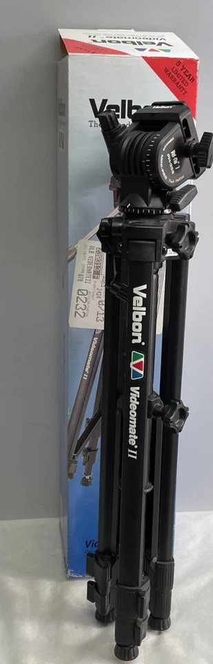 Trípode Video Telescópico Velbon Videomate II Bloqueo de Palanca Vel-flo 7 Cabezal Fluido Foto 1 de 1