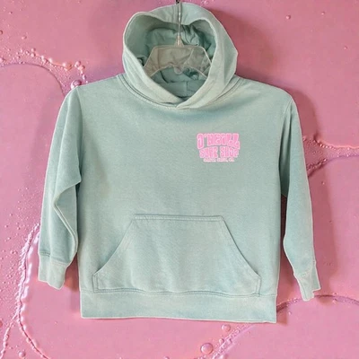 O’NEILL SURF SHOP SANTA CRUZ ~ Sudadera con capucha verde espuma de mar con logotipo rosa ~ Niños pequeños Foto 1 de 4