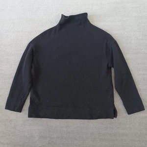 Maglione James Perse finto collo lana antracite donna 2 medio elasticizzato casual accogliente - Foto 1 di 8