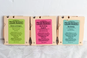 1985 TEDDY RUXPIN Mini Cassette Tape Cartridges AIRSHIP GIZMOS GADGETS DO ALONG - Picture 1 of 3