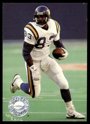 1991 Pro Set Platinum Steve Jordan Minnesota Vikings #225 - Image 1 of 2