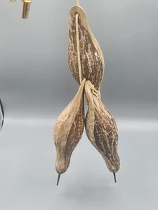 Vtg. Hand-Carved  Shorebirds Decoys. Bob Booth 1987 Virginia. Folk Art. Signed  - Picture 1 of 5