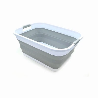 SAMMART 41L (10.8 gallon) Collapsible Plastic Laundry Basket - Foldable Pop Up - Image 1 of 4