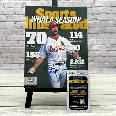 Mark McGwire Signed OCT 5, 1998 Sports Illustrated Magazine (JSA) Newstand - Image 1 of 4