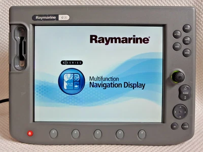 RAYMARINE C120 E02022 GPS CHART PLOTTER FISHFINDER RADAR MFD DISPLAY UNIT - Image 1 of 4