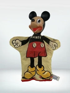 Vintage 1950s 60s Walt Disney Hand Puppet by Gund MICKEY MOUSE - Picture 1 of 7