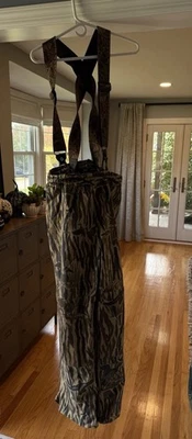 Cabelas Ducks Unlimited Men's Large Hunting Bibs Overalls Gore Tex size L - Image 1 of 4