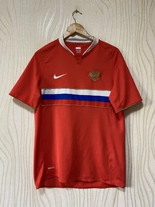 RUSSIA 2008 2009 AWAY FOOTBALL SHIRT SOCCER JERSEY NIKE 258936-673 sz M RED MEN - Picture 1 of 12