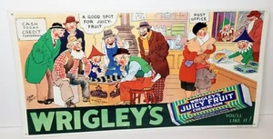 Letrero en relieve de goma de mascar de frutas jugosas de Wrigley's Jack Bliss AAA Sign Corp 21x11 pulgadas - Imagen 1 de 11