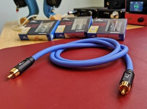 MPS E-310 X-7 X-9 UP OCC copper + silver plated signal cable RCA 24k gold plated - Picture 1 of 29