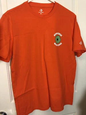 CAMISA CONVERSE GIRASOL NARANJA CALAVERA PECES SETAS CAMPANAS HOMBRE S/S MEDIANA NUEVA SIN ETIQUETAS Foto 1 de 3