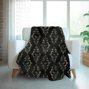 Raven Black Blanket Inspired by Edgar Allan Poe: A Dark Romantic Goth by Durazza - Picture 1 of 12