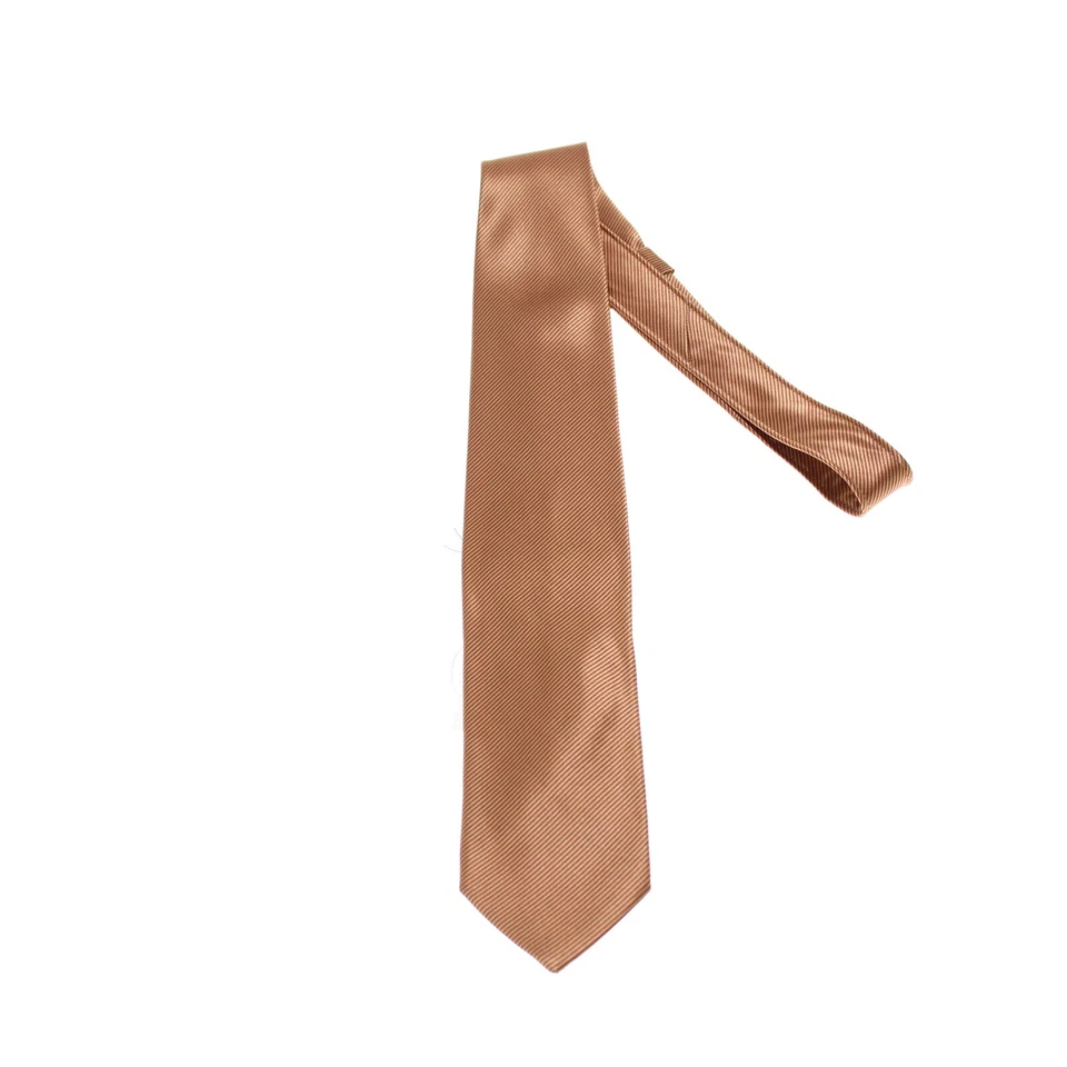 Italo Ferretti новый с Ярлыками шеи галстук в коричневый тонкие полоски 100% шелк сделано в Италии - Изображение 1 из 4