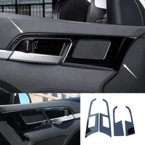 Titanium Black Inner Door Handle Cover Trim 4PCS For Hyundai Elantra 2017-2020 - Picture 1 of 11