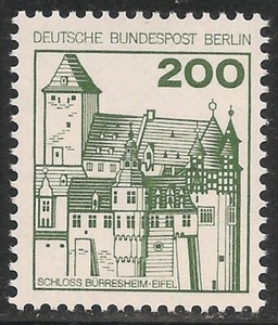 Alemania Berlín #9N401 (A97a) en muy buen estado sin montar o nunca montada - 1977 200pf Castillo de Burresheim - Imagen 1 de 1