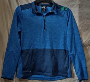 Russell Dri-Power 360 Zip-Neck Light Pullover Blue Athletic Shirt--XL 14/16 - Picture 1 of 4