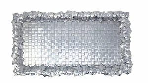 Wilton Armetale Bruce Fox Design Zinn Serviertablett 16" x 9" Vintage Platte - Bild 1 von 7