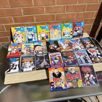Family Guy DVD BUNDLE Seasons 1-14 + American Dad, The Cleveland Show - 2 PAL - Image 1 of 4