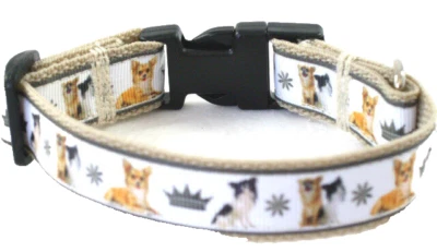 Hundehalsband Chihuahua, XS von ca. 22 cm bis 30 cm Halsumfang, handgefertigt - Bild 1 von 4