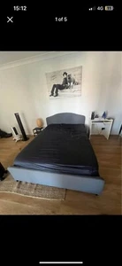 IKEA Hauga queen bed frame with storage drawers - Picture 1 of 5