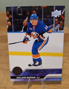 2023-24 Upper Deck Series 1 Young Guns William Dufour RC 206 Rookie NY Islanders