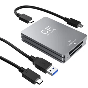 2 in 1 CFexpress Type B&SD Card Reader Support Android/Windows/ OS for SLR - Afbeelding 1 van 11
