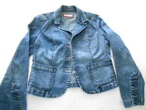 GIRLS JORDACHE JEAN JACKET, BUTTON CLOSURE SIZE L - Picture 1 of 9