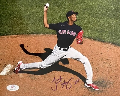 Triston McKenzie Signed Autographed Cleveland Guardians 8x10 Photo PSA/DNA - Image 1 of 2