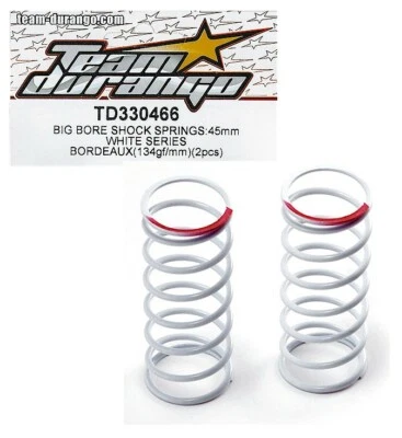 Muelles de choque Team Durango TD330466 Big Bore 45 mm 134 gf/mm opción DEX410 DEX210 Foto 1 de 2