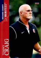 2016 Brevard County Manatees Choice #28 Tommy Craig Athletic Trainer Card