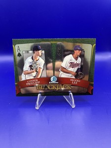 2022 Bowman Chrome Blackjack Insert Connor Prielipp and Brooks Lee BJ-6