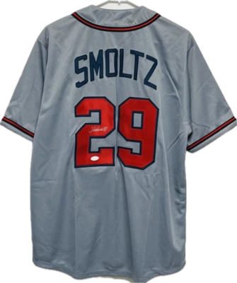 John Smoltz Signed  Atlanta Braves Gray Baseball Jersey JSA Authentic   - Image 1 of 3