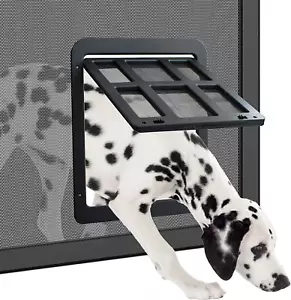 Dog Door for Screen Door, Passage Opening 11.2" X 14.4", Large Doggie Door for S - Picture 1 of 12