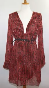 De Colección Frederick's of Hollywood Negro Rojo lunares transparente cuello de inmersión para mujer M L - Imagen 1 de 10