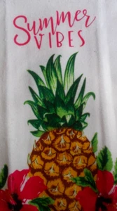 Toalla de cocina POLIÉSTER estampado fruta vibraciones verano multicolor COMPLETAMENTE SIN CORTAR - Imagen 1 de 1
