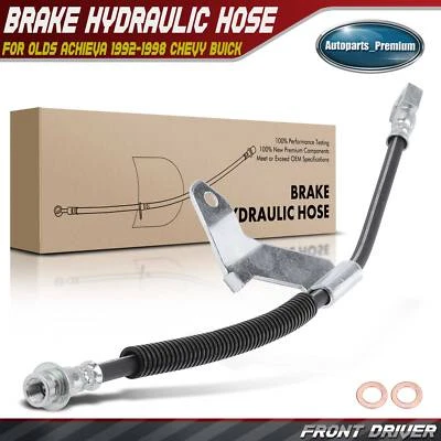Front Left Brake Hydraulic Hose for Oldsmobile Achieva 1992-1998 Chevrolet Buick - Image 1 of 4