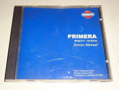 Manuale Di Officina Su CD Nissan Primera Tipo P11 Versione 10/2000 - Immagine 1 di 2